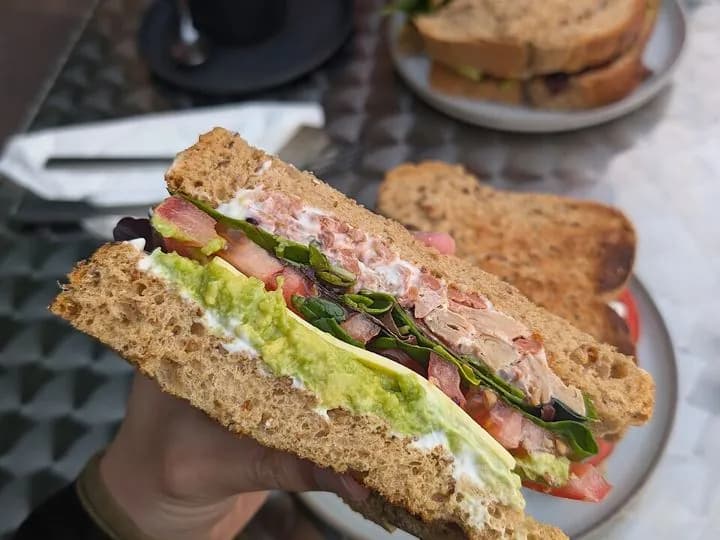 Half & Half Club Sandwich
