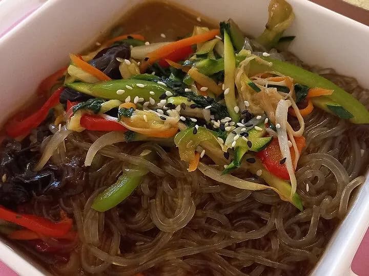 Cheese-Loaded Japchae