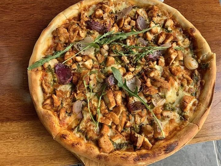 Double BBQ Chicken Pizza