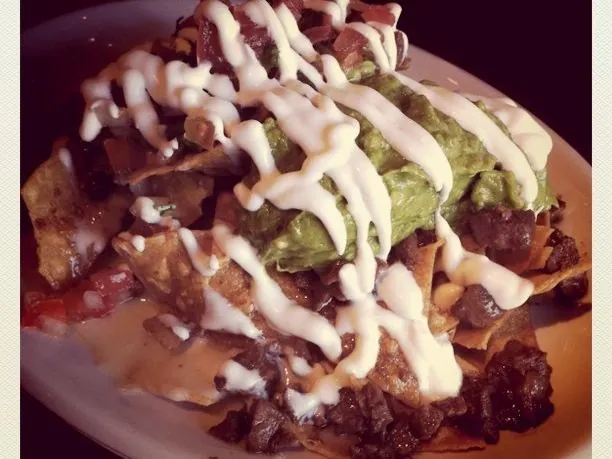 Half & Half Loaded Nachos